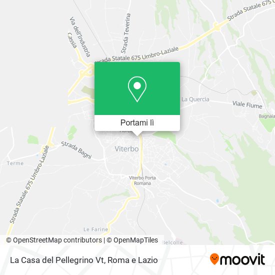 Mappa La Casa del Pellegrino Vt