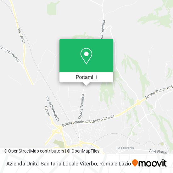 Mappa Azienda Unita' Sanitaria Locale Viterbo