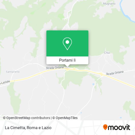 Mappa La Cimetta