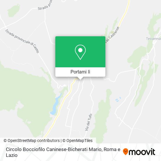 Mappa Circolo Bocciofilo Caninese-Bicherati Mario