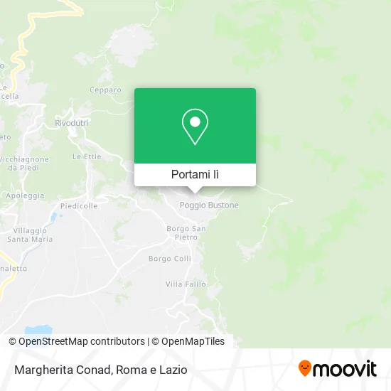 Mappa Margherita Conad