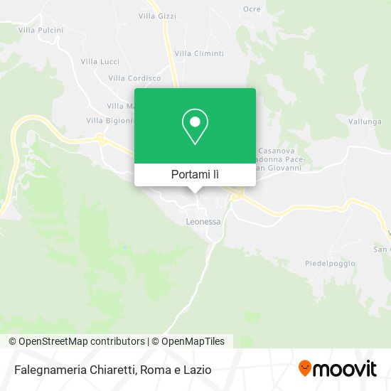 Mappa Falegnameria Chiaretti