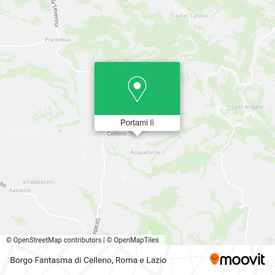 Mappa Borgo Fantasma di Celleno