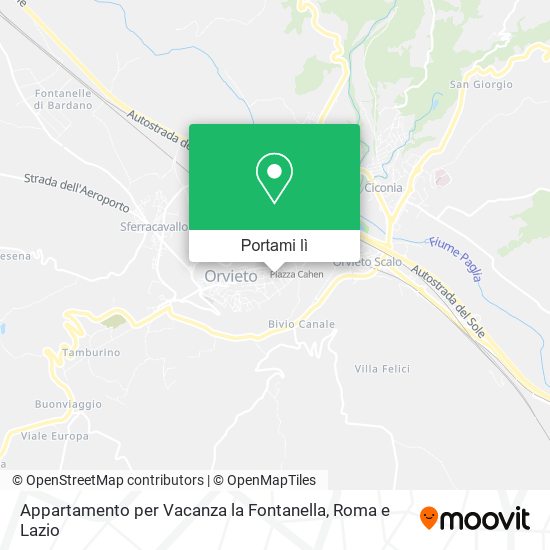 Mappa Appartamento per Vacanza la Fontanella