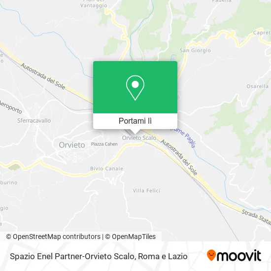Mappa Spazio Enel Partner-Orvieto Scalo