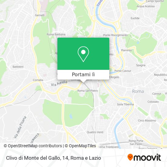 Mappa Clivo di Monte del Gallo, 14