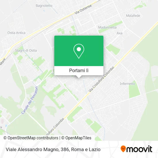 Mappa Viale Alessandro Magno, 386
