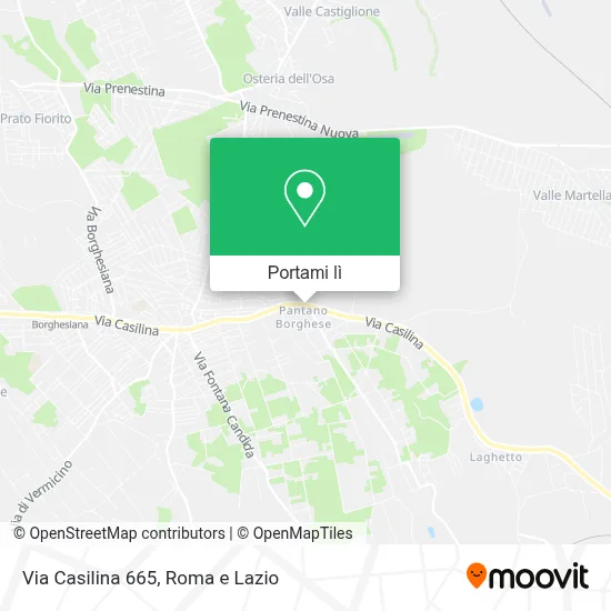Mappa Via Casilina 665