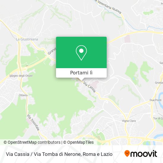 Mappa Via Cassia / Via Tomba di Nerone