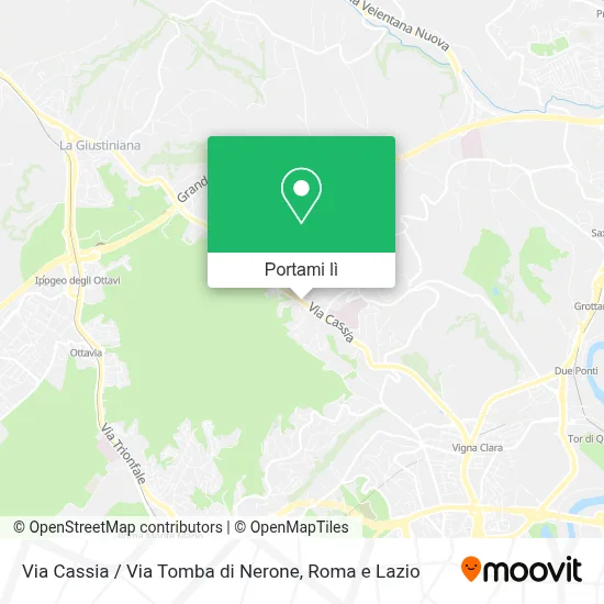 Mappa Via Cassia / Via Tomba di Nerone