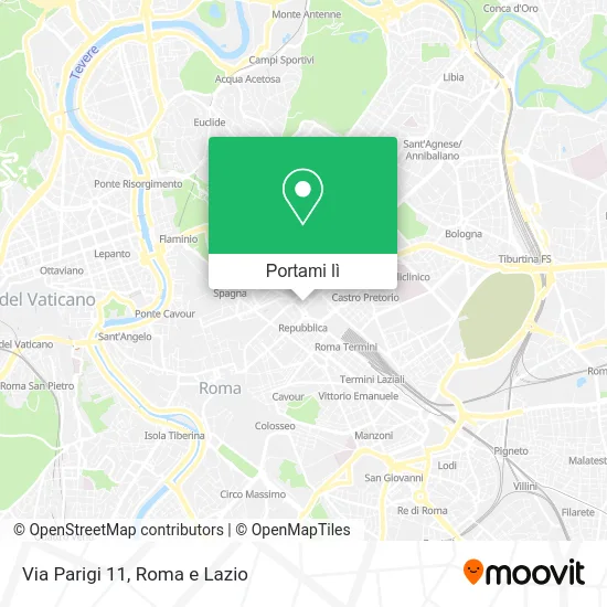 Mappa Via Parigi 11