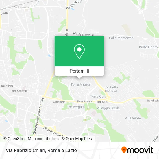 Mappa Via Fabrizio Chiari