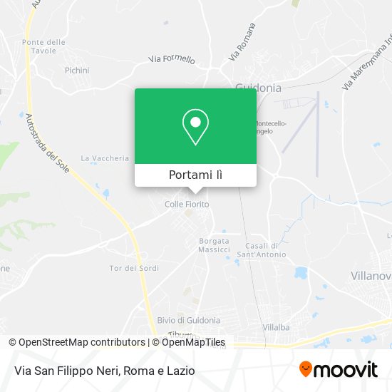 Mappa Via San Filippo Neri