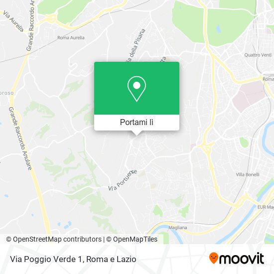 Mappa Via Poggio Verde  1