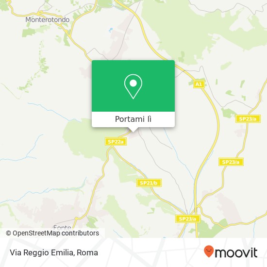 Mappa Via Reggio Emilia