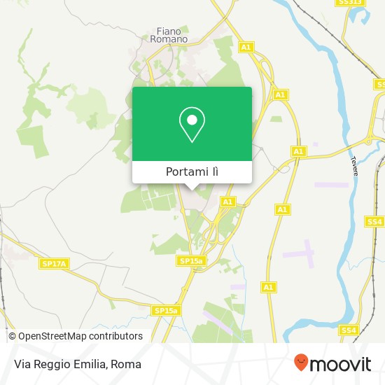 Mappa Via Reggio Emilia