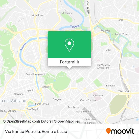 Mappa Via Enrico Petrella