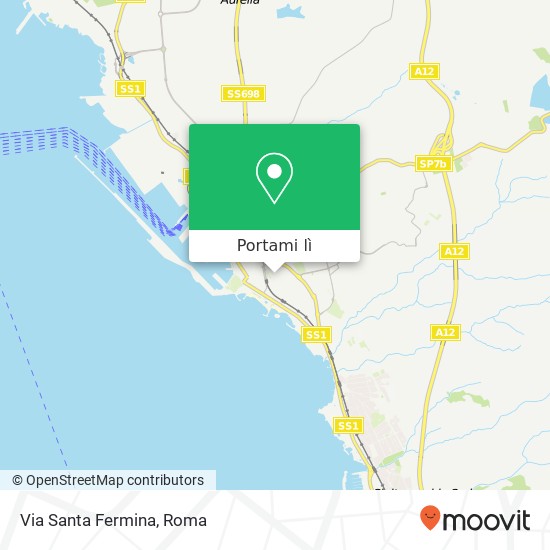 Mappa Via Santa Fermina