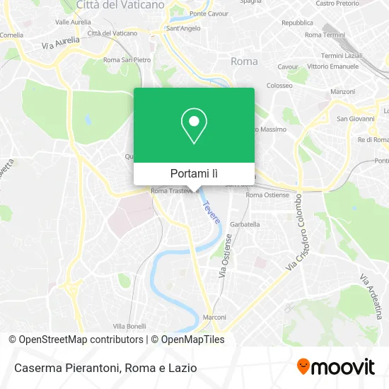 Mappa Caserma Pierantoni