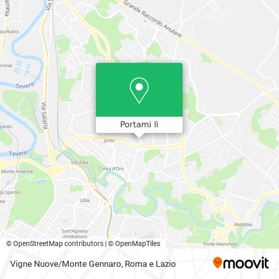 Mappa Vigne Nuove/Monte Gennaro