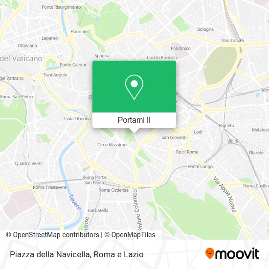Mappa Piazza della Navicella