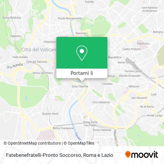 Mappa Fatebenefratelli-Pronto Soccorso