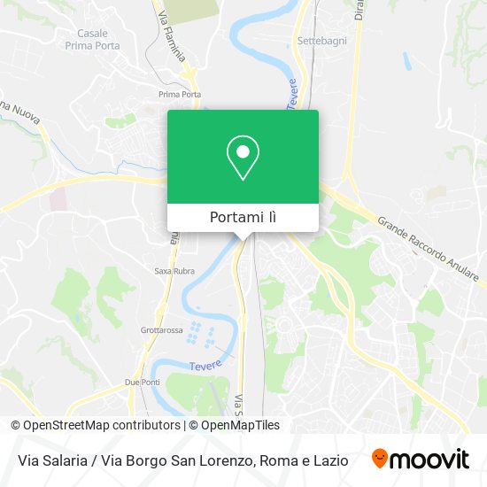Mappa Via Salaria / Via Borgo San Lorenzo