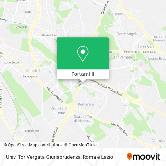 Mappa Univ. Tor Vergata-Giurisprudenza