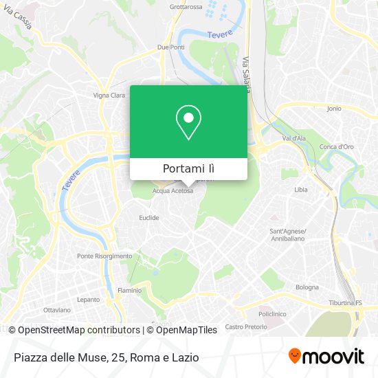 Mappa Piazza delle Muse, 25