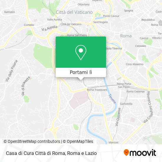 Mappa Casa di Cura Città di Roma