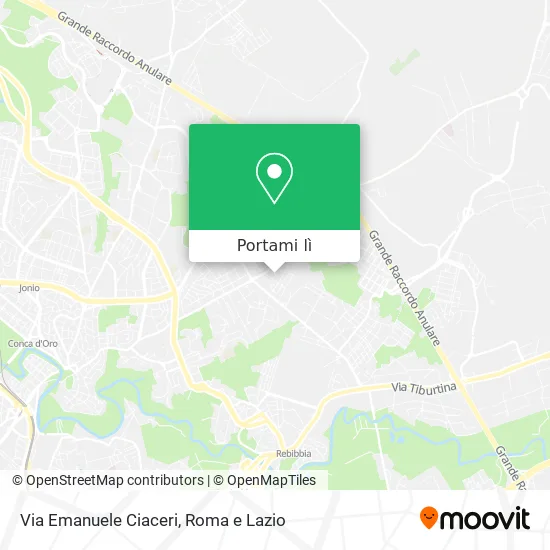 Mappa Via Emanuele Ciaceri