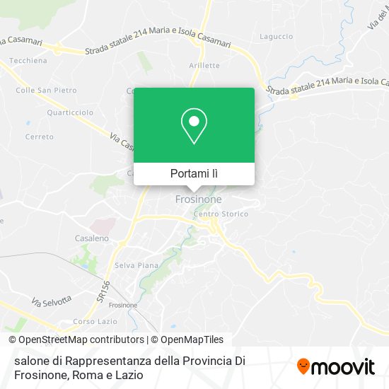 Mappa salone di Rappresentanza della Provincia Di Frosinone