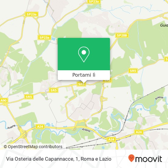 Mappa Via Osteria delle Capannacce, 1