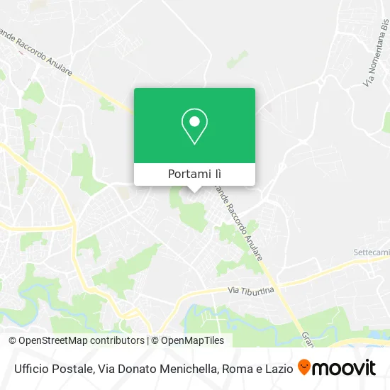 Mappa Ufficio Postale, Via Donato Menichella