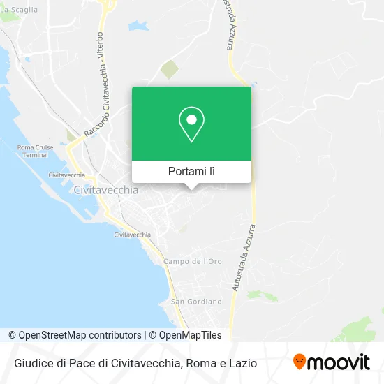 Mappa Giudice di Pace di Civitavecchia
