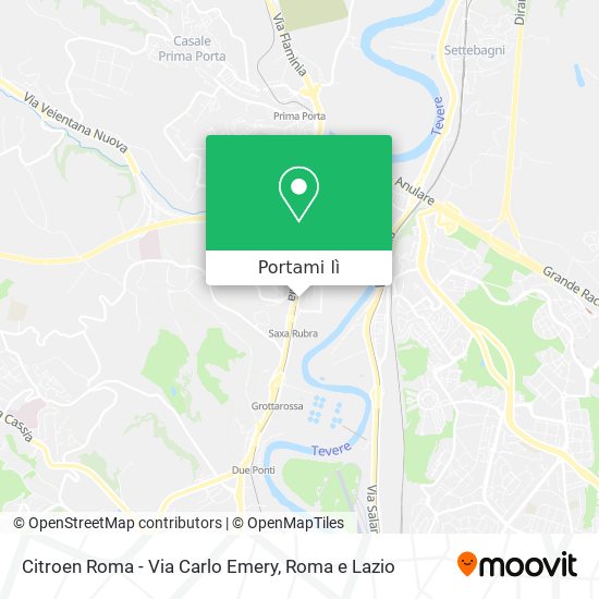 Mappa Citroen Roma - Via Carlo Emery