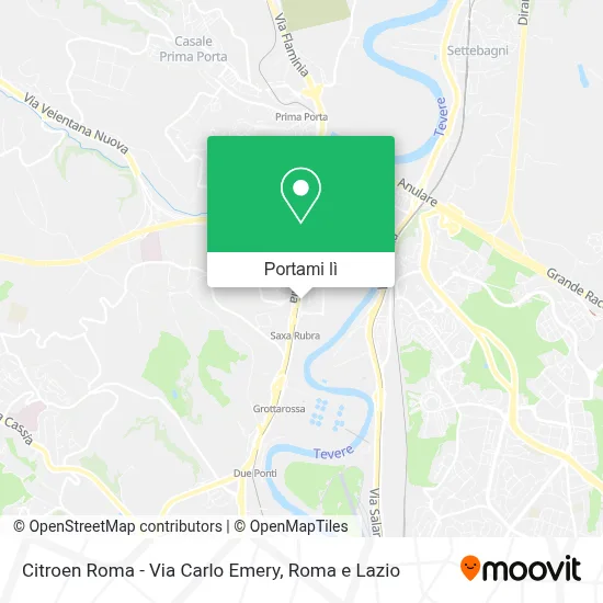Mappa Citroen Roma - Via Carlo Emery