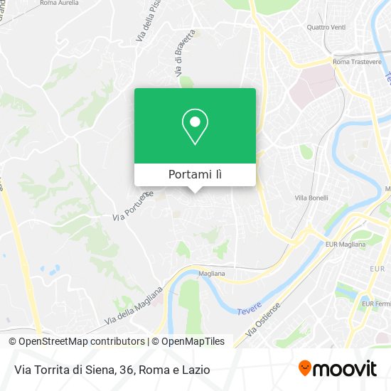 Mappa Via Torrita di Siena, 36