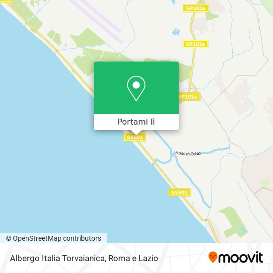 Mappa Albergo Italia Torvaianica