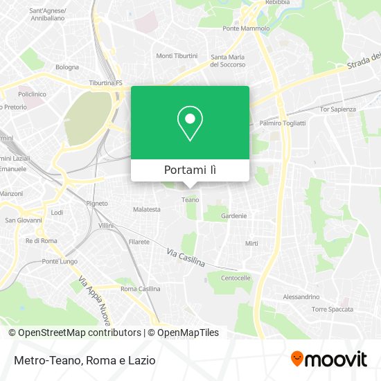 Mappa Metro-Teano