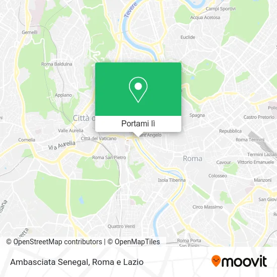 Mappa Ambasciata Senegal