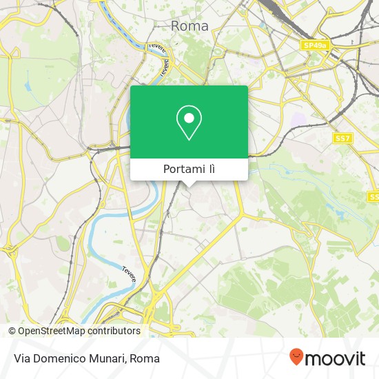 Mappa Via Domenico Munari