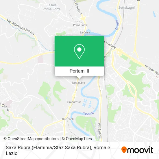 Mappa Saxa Rubra (Flaminia / Staz.Saxa Rubra)