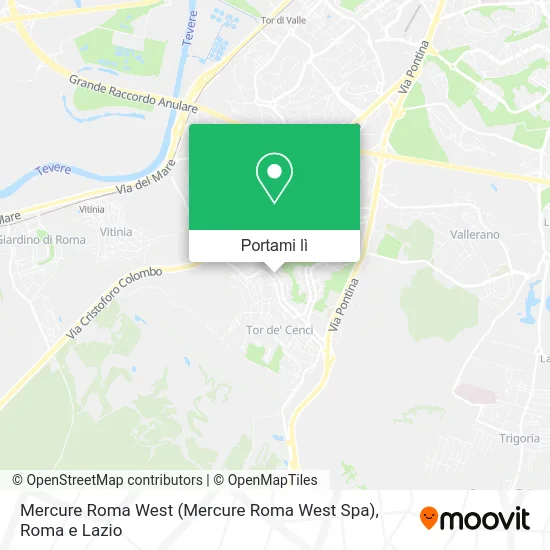 Mappa Mercure Roma West