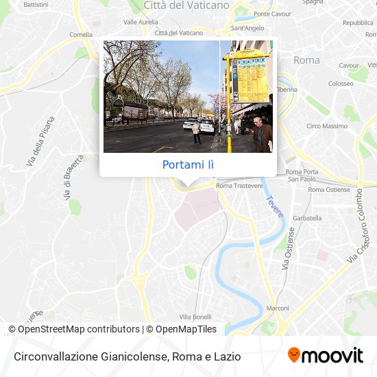 Mappa Circonvallazione Gianicolense
