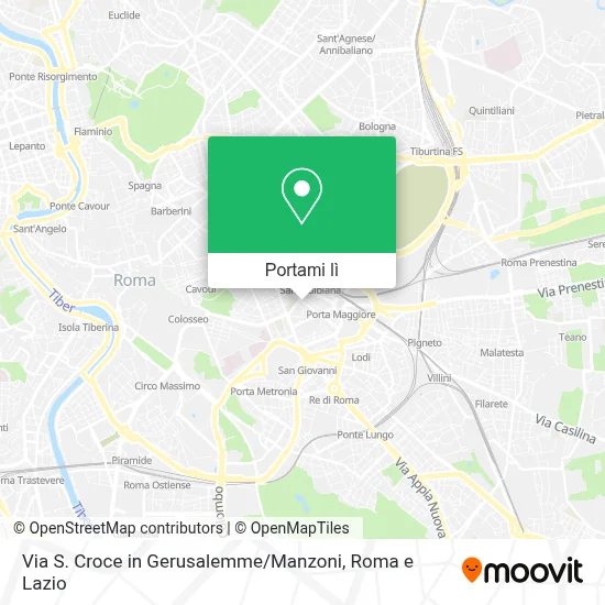 Mappa Via S. Croce in Gerusalemme / Manzoni