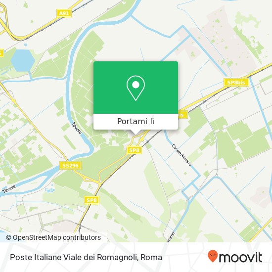 Mappa Poste Italiane Viale dei Romagnoli