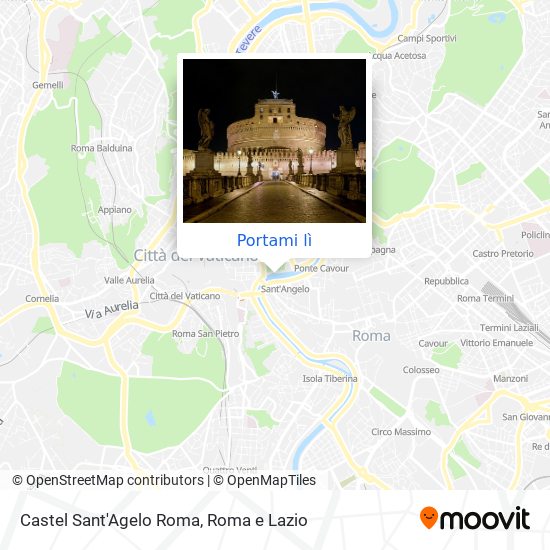 Mappa Castel Sant'Agelo Roma
