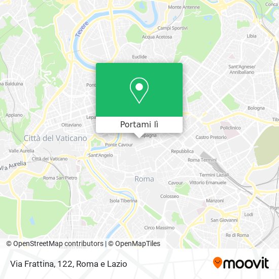 Mappa Via Frattina, 122
