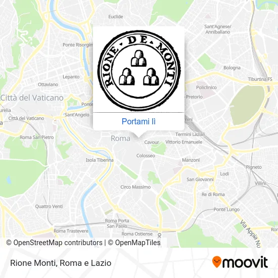 Mappa Rione Monti